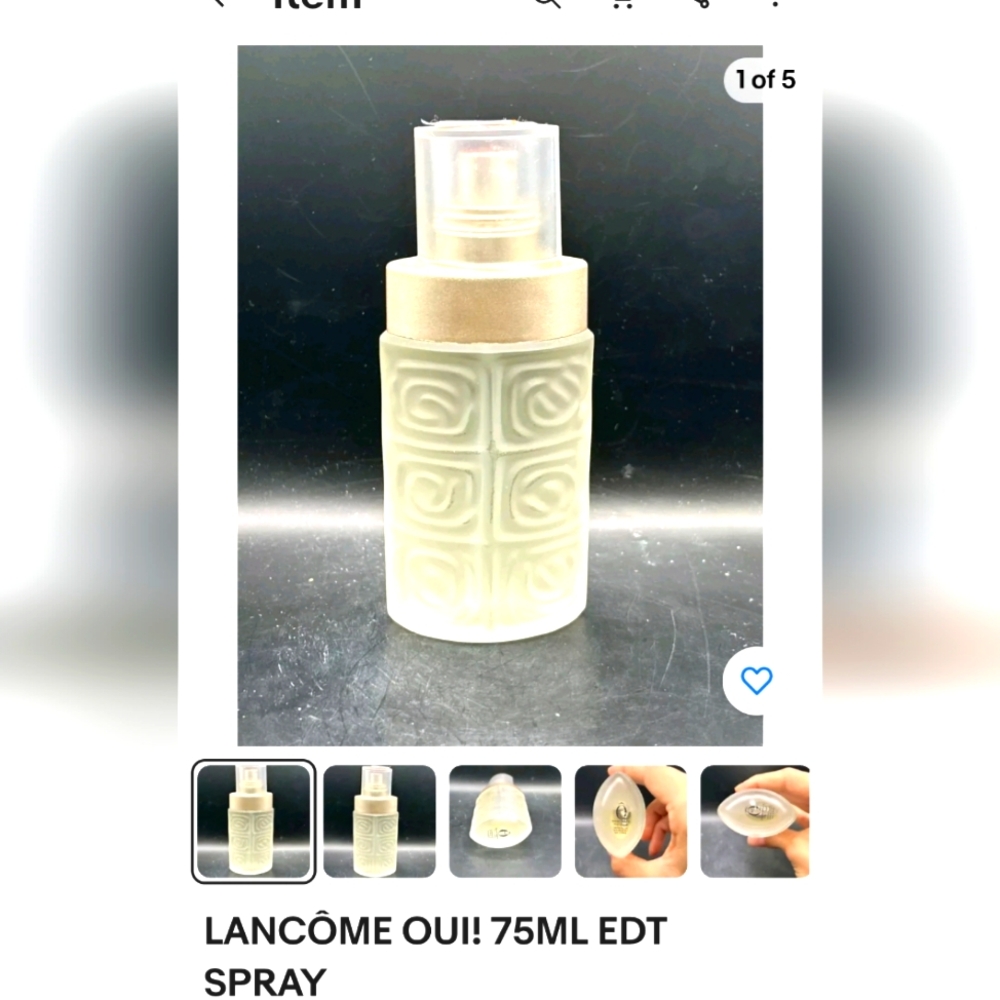 Authentic genuine LANCOME EAU DE TOILETTE 7.5ML "OUI"